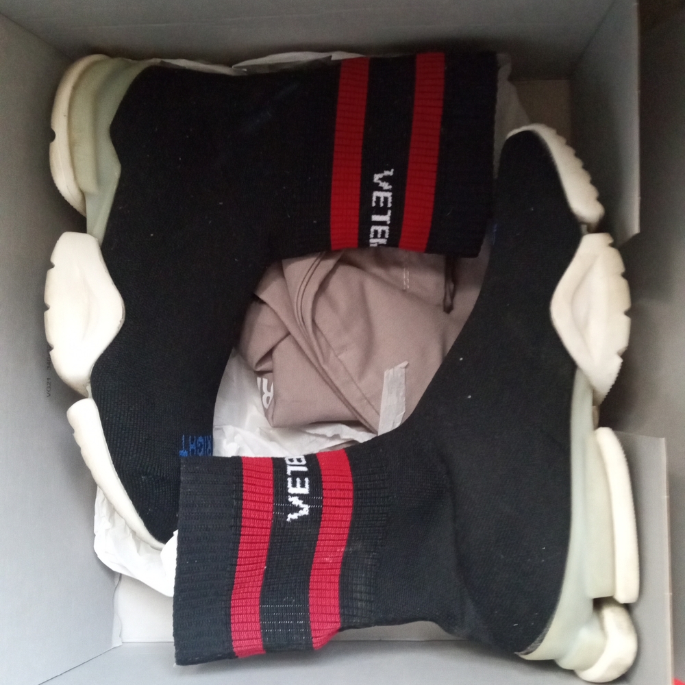 Vetements Black and Red Athletic Socks